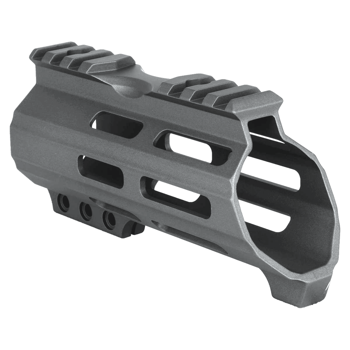 AR15 American Built Custom 5" Hybrid MLOK Handguard w/ Finger Stop- Tungsten