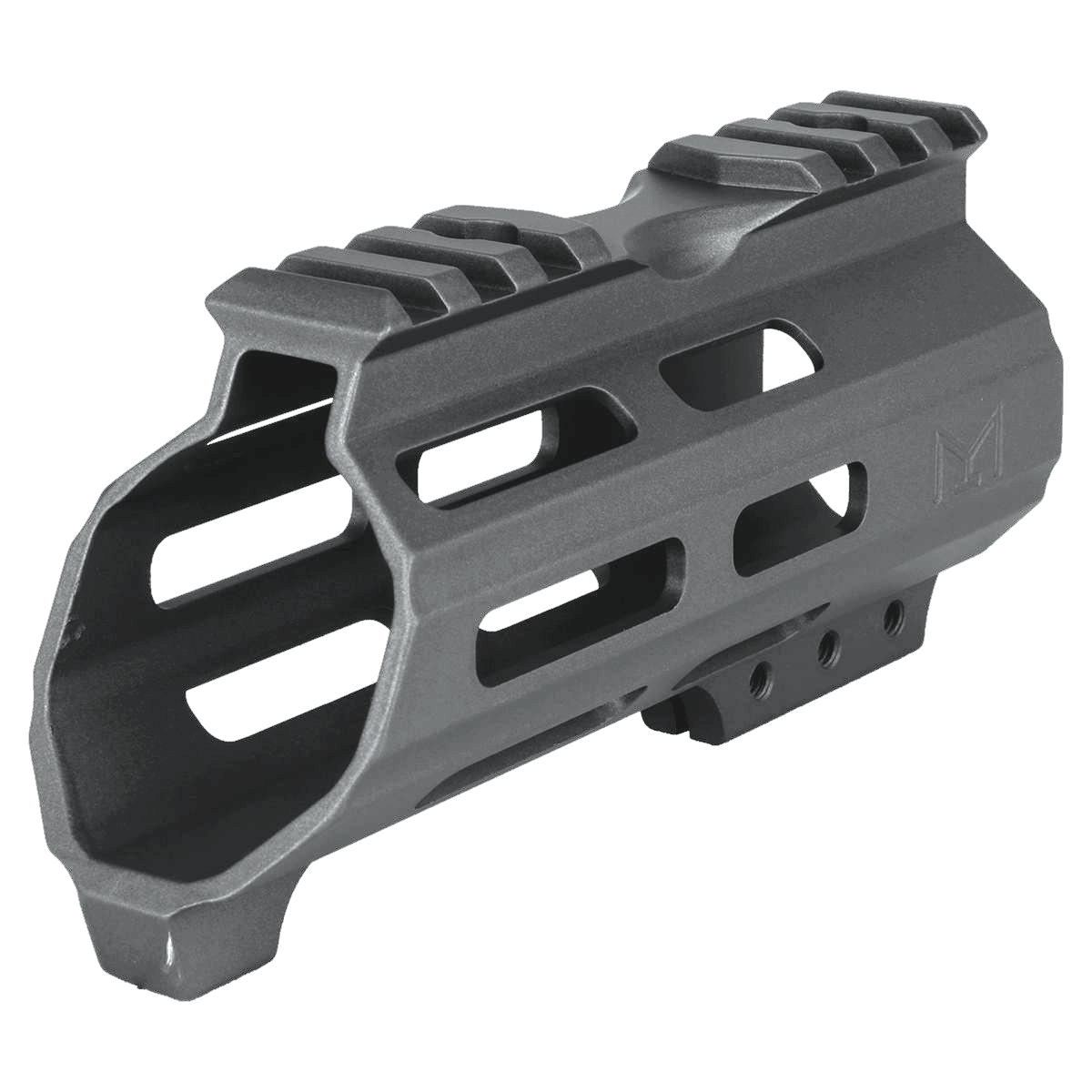 AR15 American Built Custom 5" Hybrid MLOK Handguard w/ Finger Stop- Tungsten