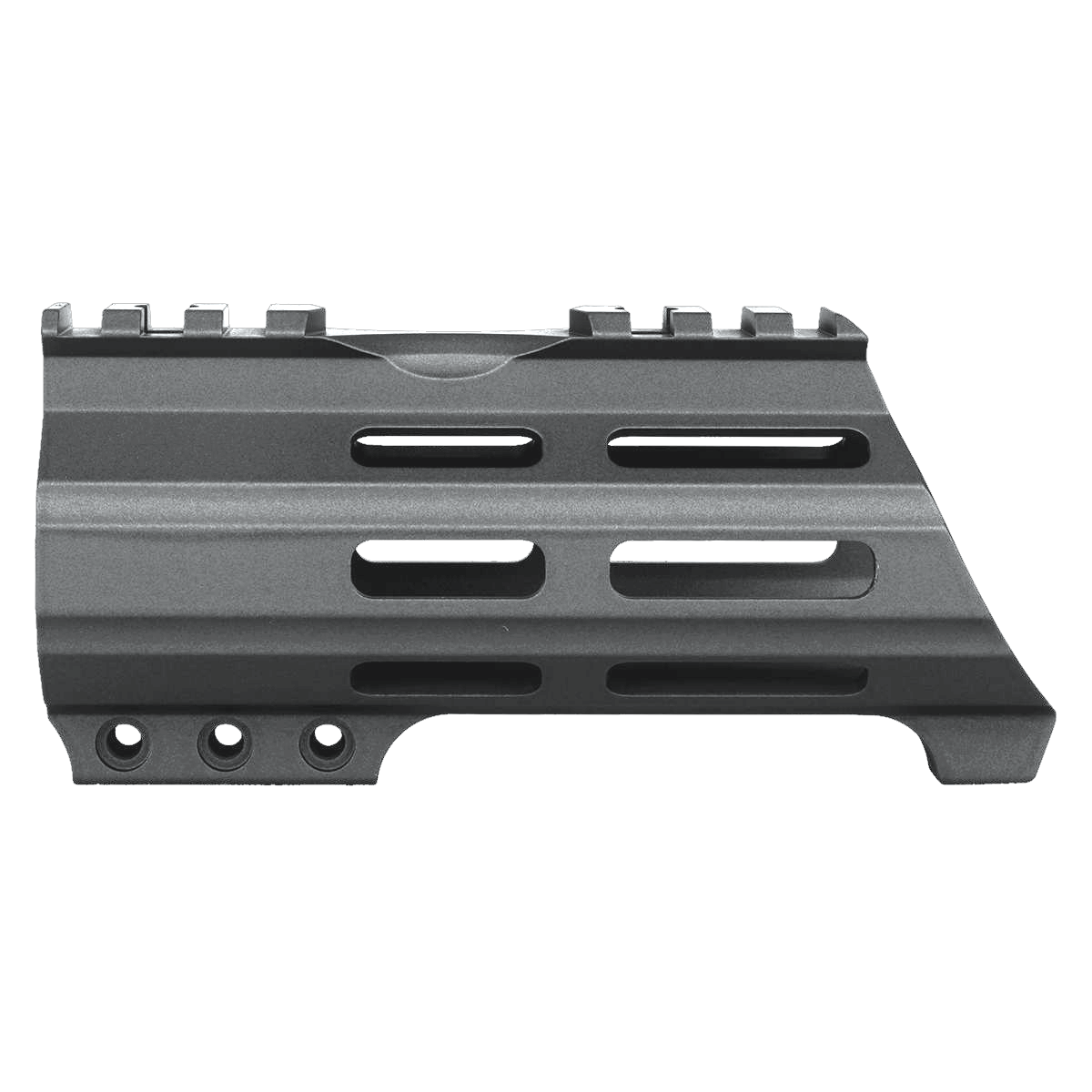 AR15 American Built Custom 5" Hybrid MLOK Handguard w/ Finger Stop- Tungsten