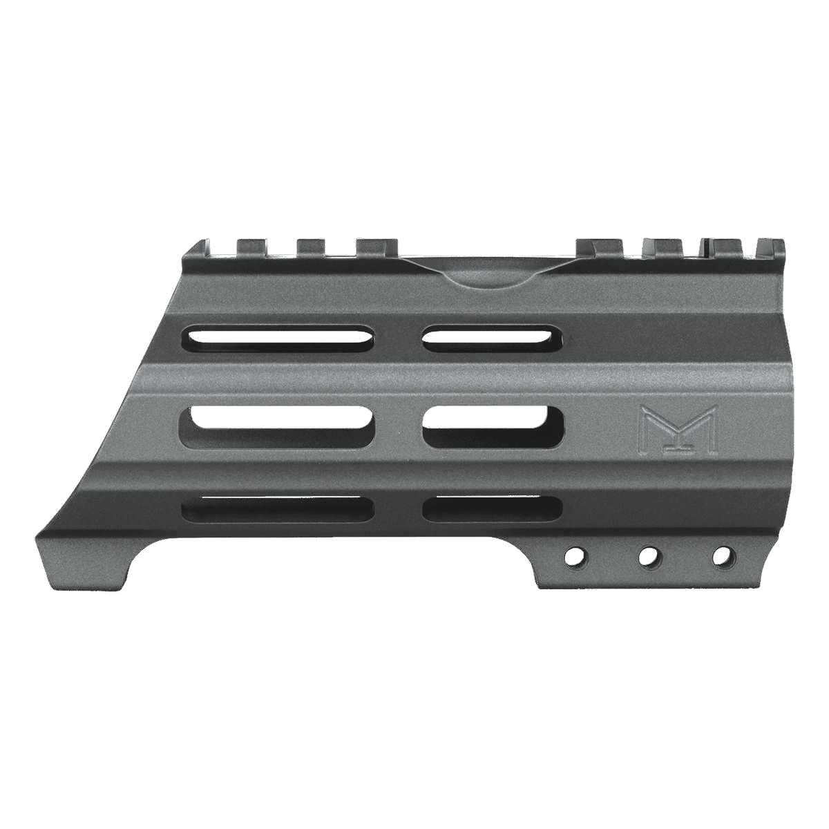 AR15 American Built Custom 5" Hybrid MLOK Handguard w/ Finger Stop- Tungsten