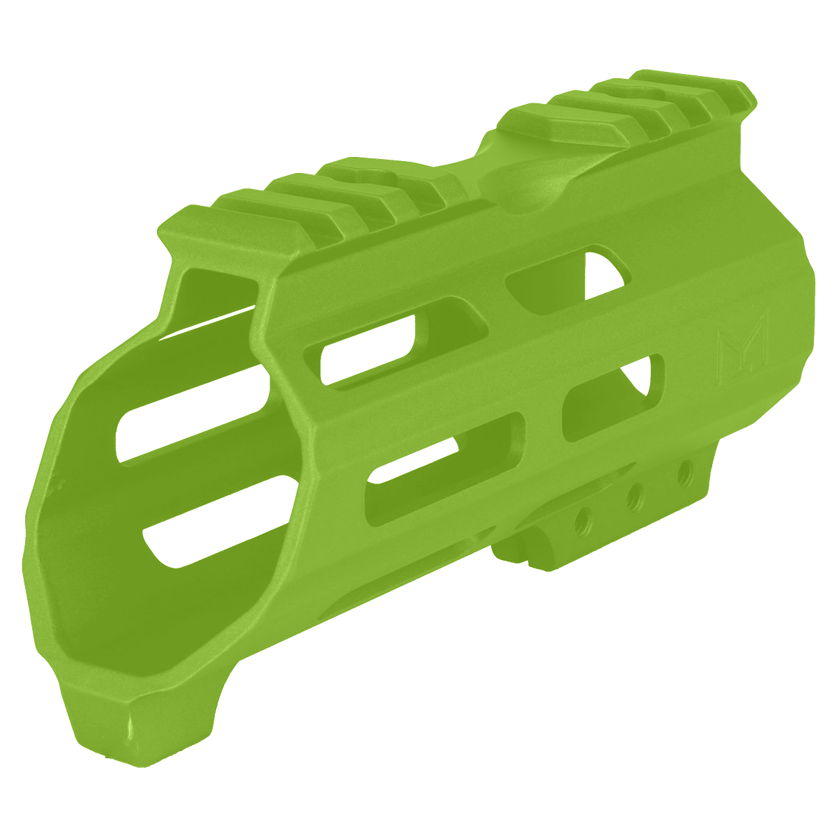 AR15 American Built Custom 5" Hybrid MLOK Handguard w/ Finger Stop- Zombie Green
