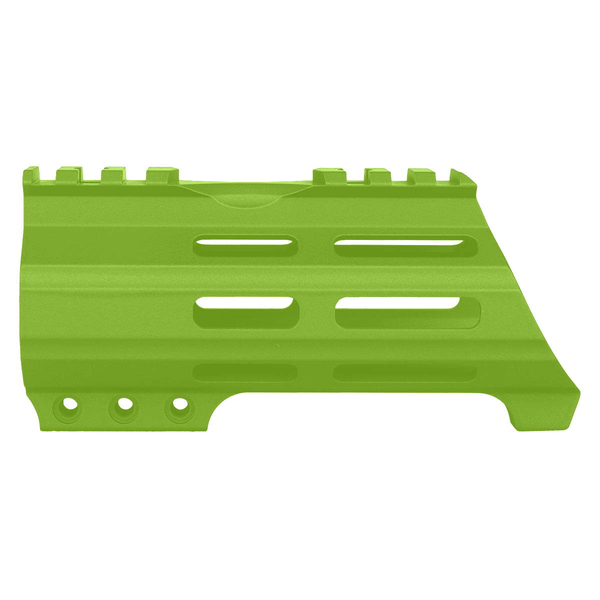 AR15 American Built Custom 5" Hybrid MLOK Handguard w/ Finger Stop- Zombie Green