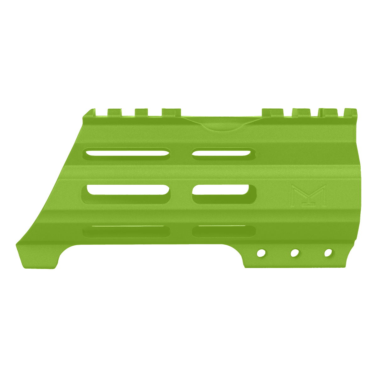 AR15 American Built Custom 5" Hybrid MLOK Handguard w/ Finger Stop- Zombie Green