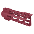 AR-15 Custom Hybrid Top Cut Super Slim MLOK Handguard 7"- Cranberry Frost
