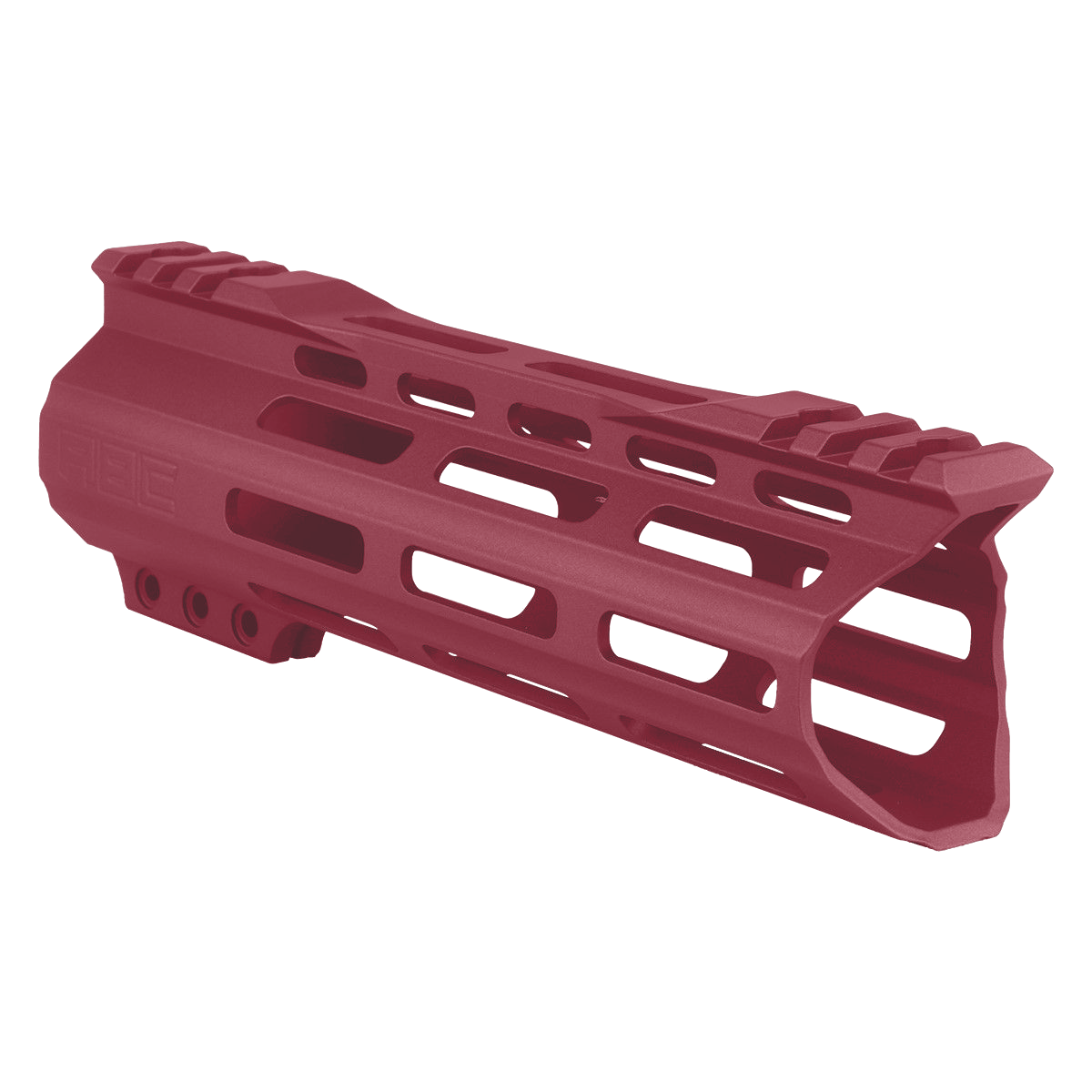 AR-15 Custom Hybrid Top Cut Super Slim MLOK Handguard 7"- Cranberry Frost