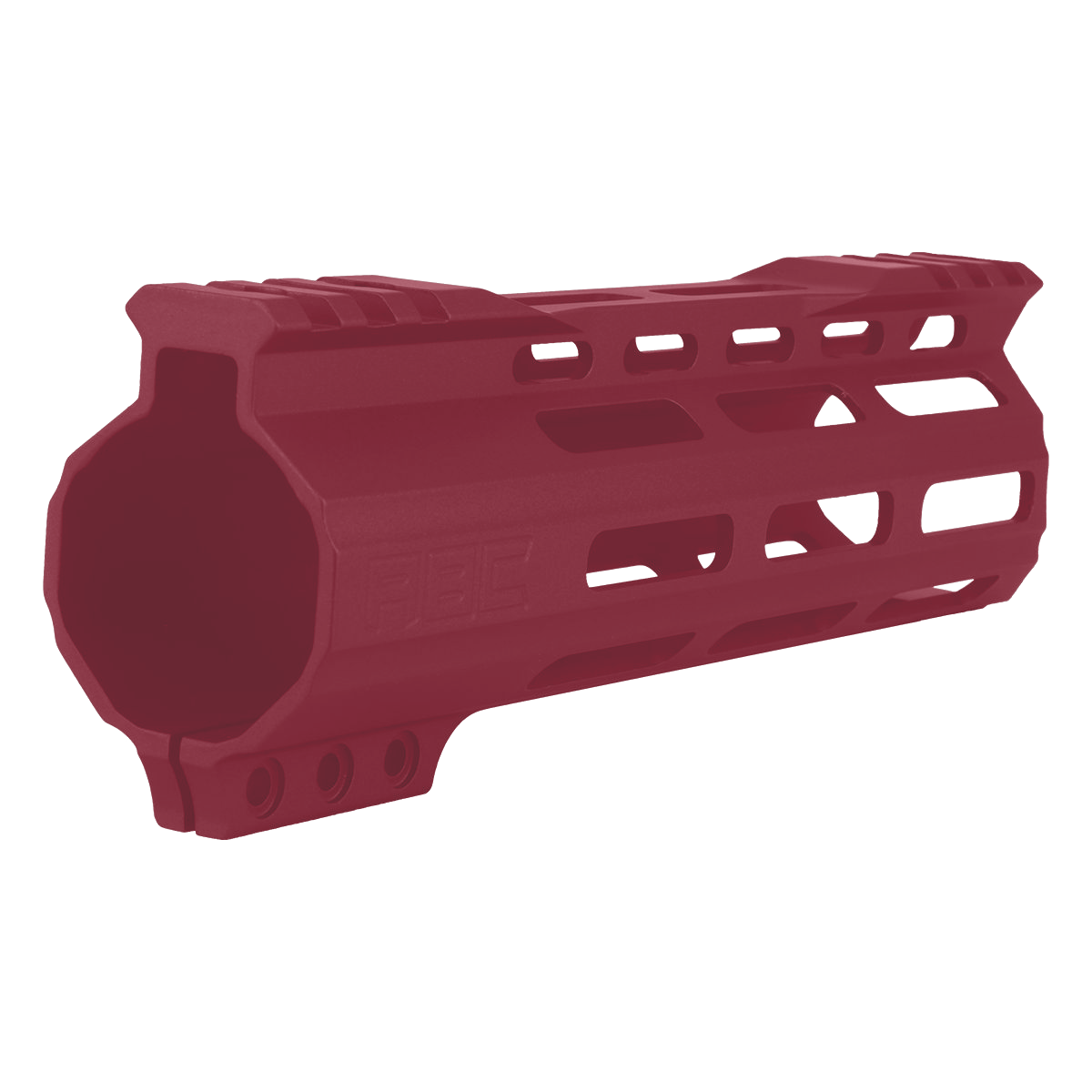 AR-15 Custom Hybrid Top Cut Super Slim MLOK Handguard 7"- Cranberry Frost
