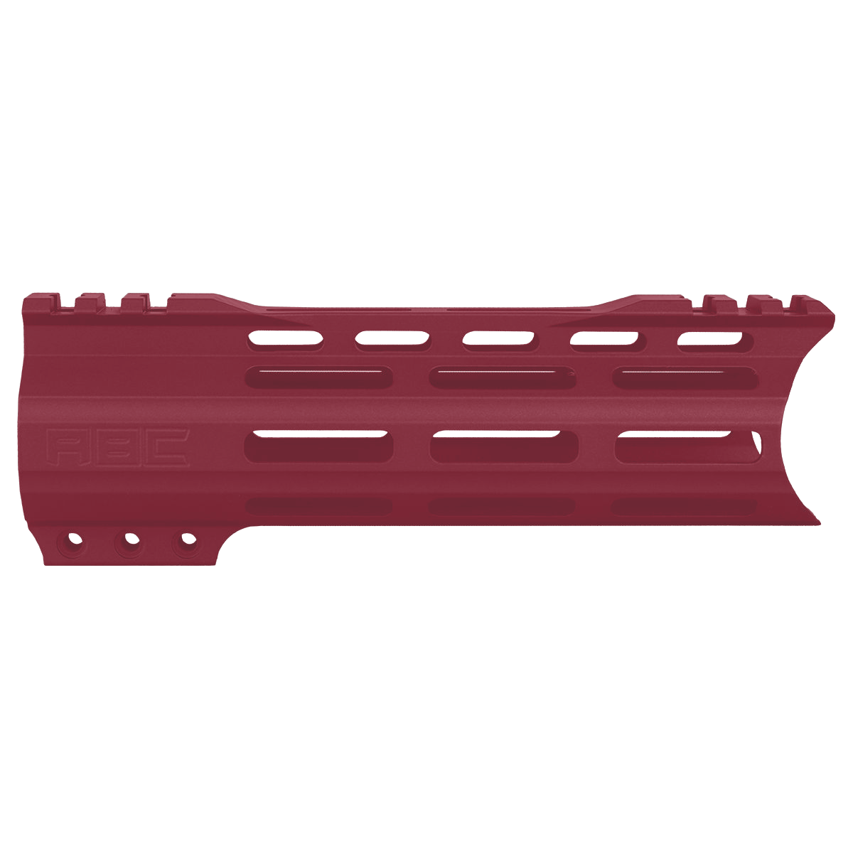 AR-15 Custom Hybrid Top Cut Super Slim MLOK Handguard 7"- Cranberry Frost