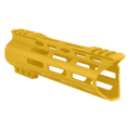 AR-15 Custom Hybrid Top Cut Super Slim MLOK Handguard 7"- Gold