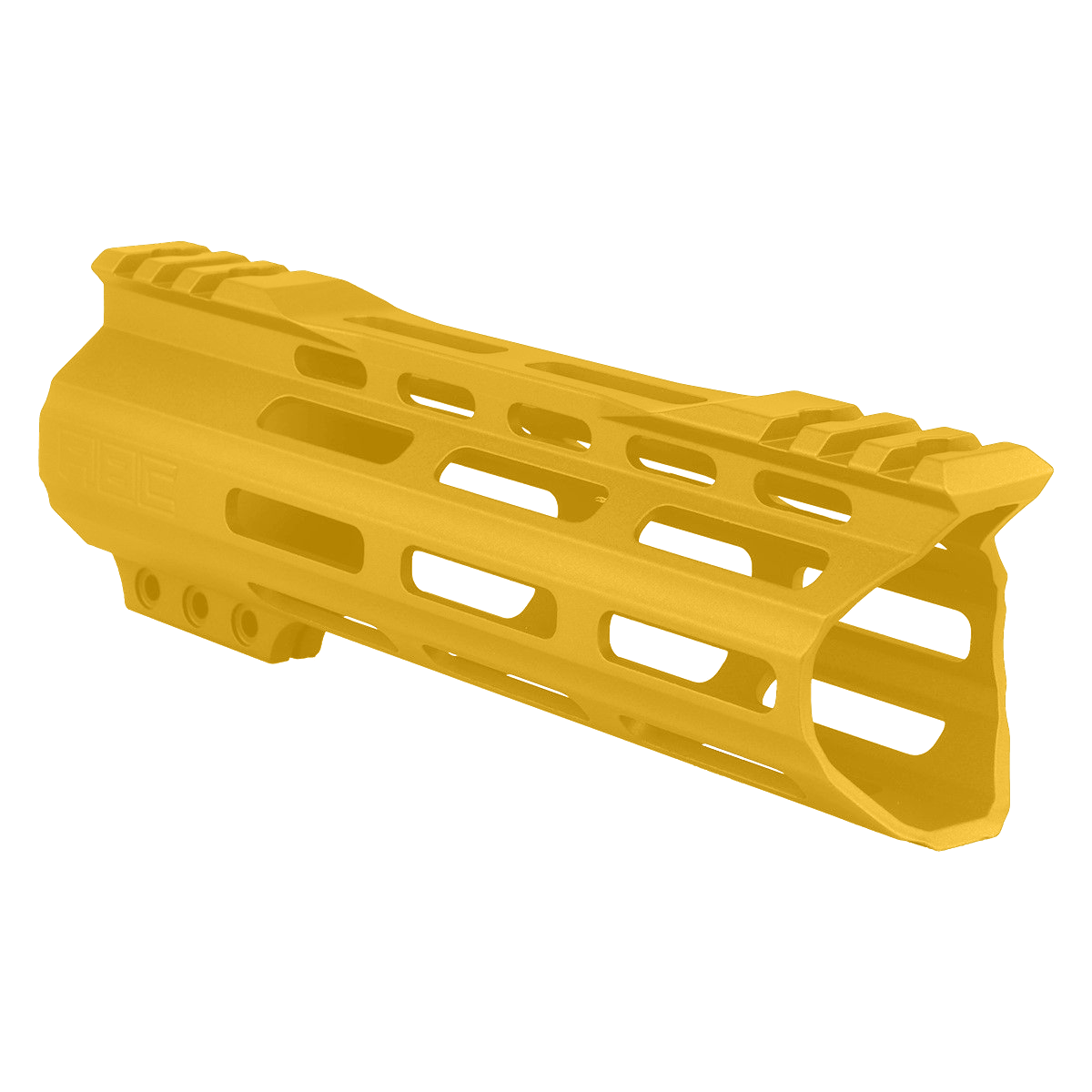AR-15 Custom Hybrid Top Cut Super Slim MLOK Handguard 7"- Gold
