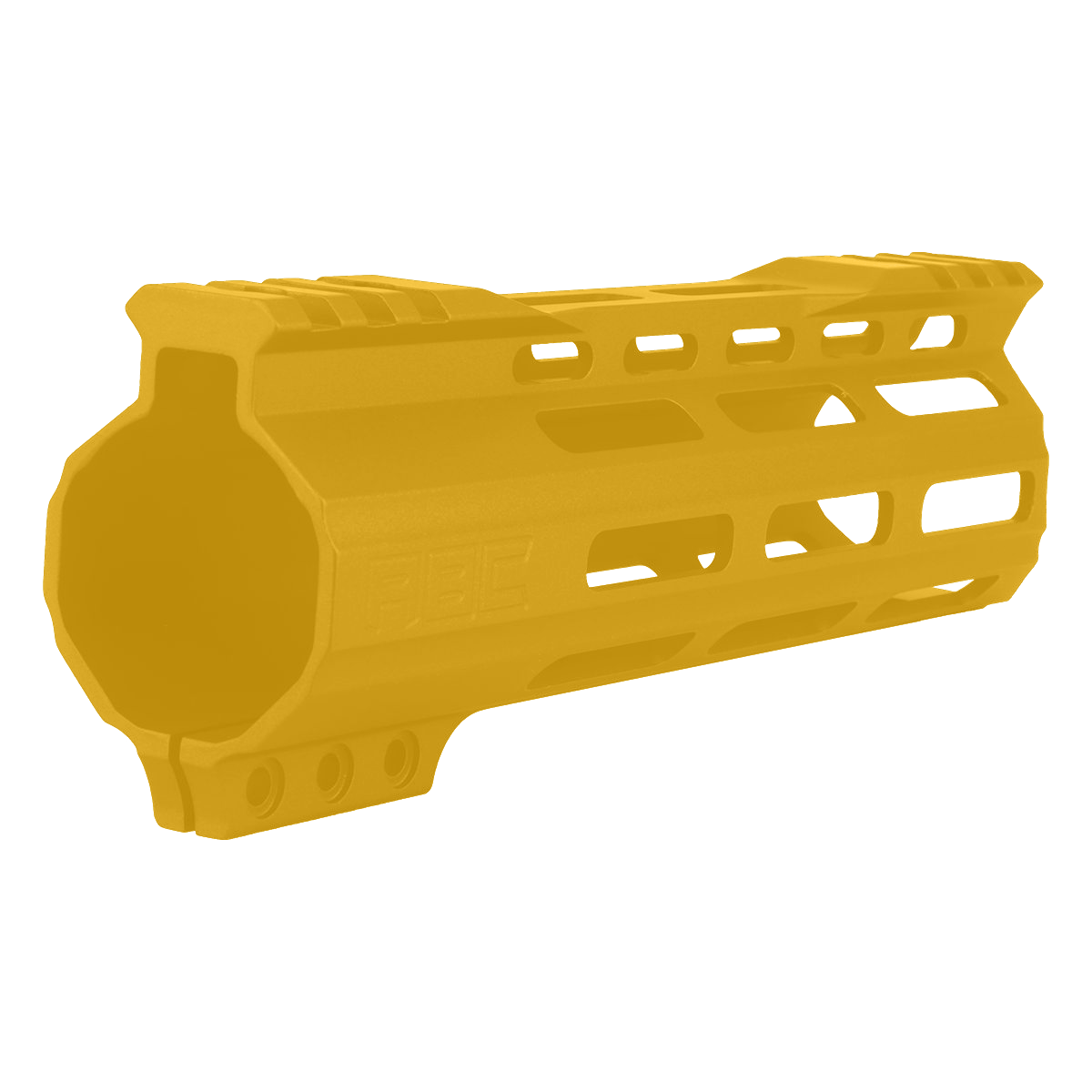 AR-15 Custom Hybrid Top Cut Super Slim MLOK Handguard 7"- Gold