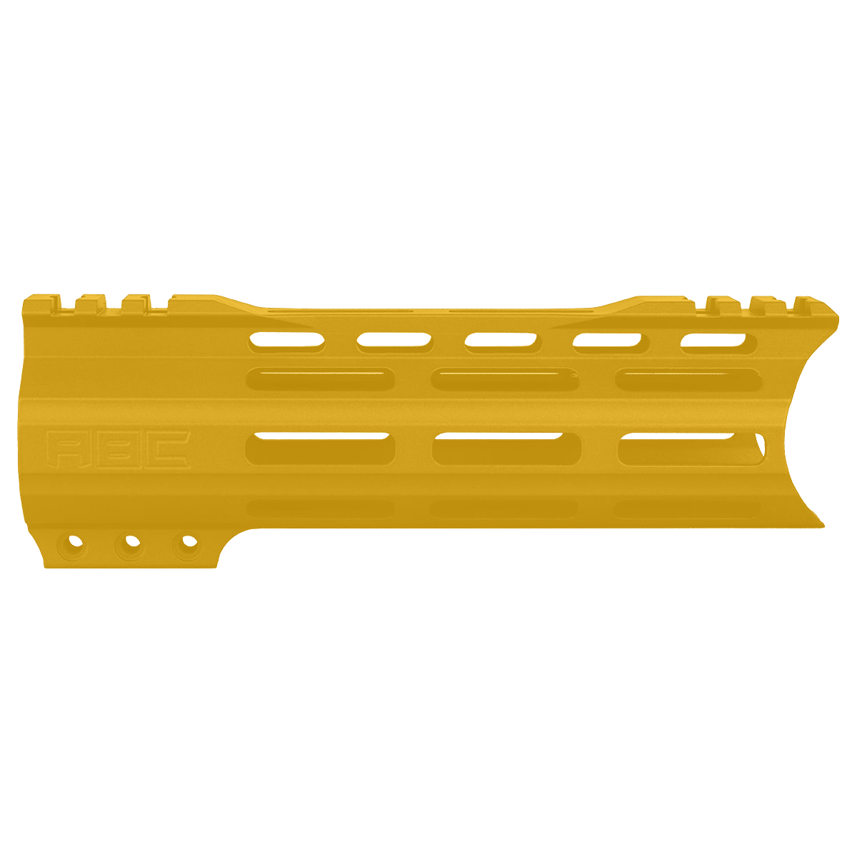 AR-15 Custom Hybrid Top Cut Super Slim MLOK Handguard 7"- Gold