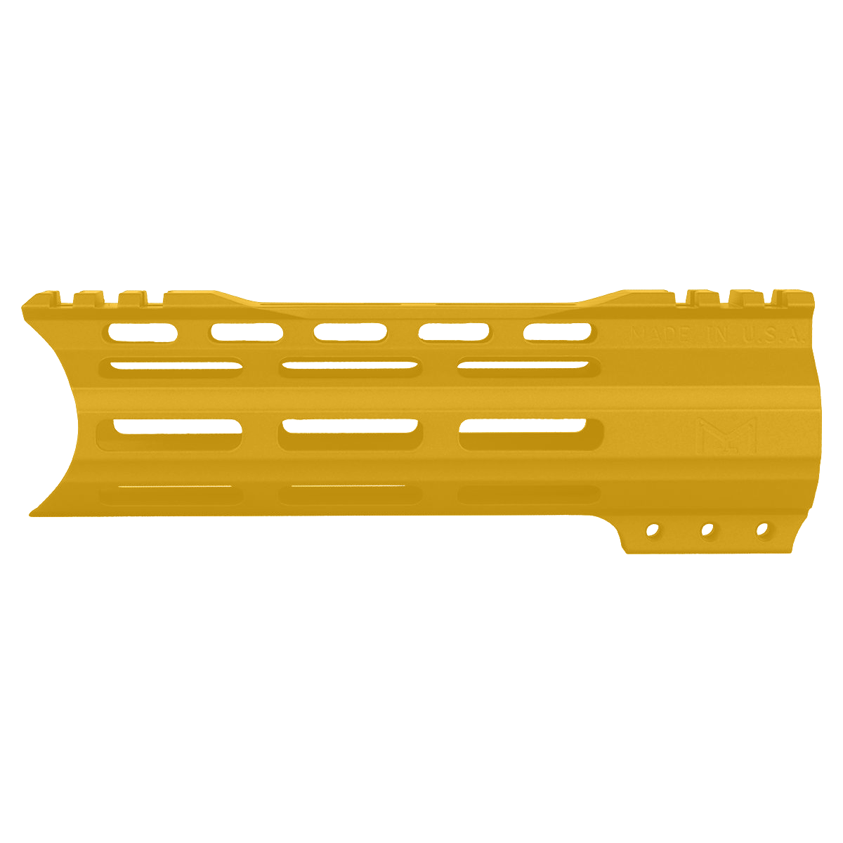 AR-15 Custom Hybrid Top Cut Super Slim MLOK Handguard 7"- Gold