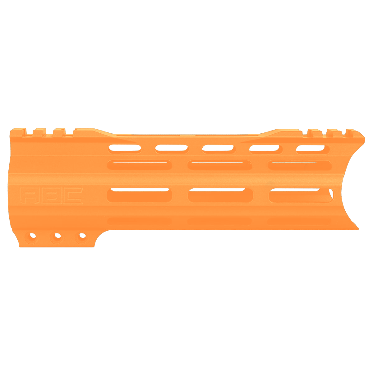 AR-15 Custom Hybrid Top Cut Super Slim MLOK Handguard 7"- Tequila Sunrise Orange