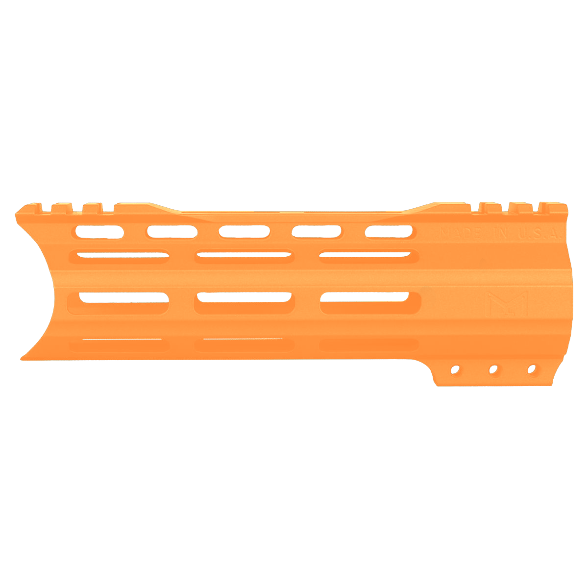 AR-15 Custom Hybrid Top Cut Super Slim MLOK Handguard 7"- Tequila Sunrise Orange