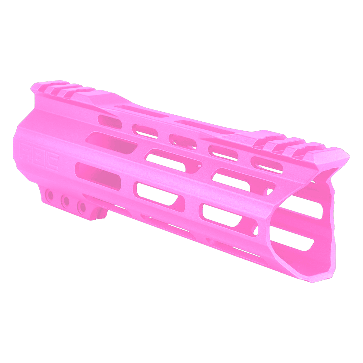 AR-15 Custom Hybrid Top Cut Super Slim MLOK Handguard 7" - Sig Pink