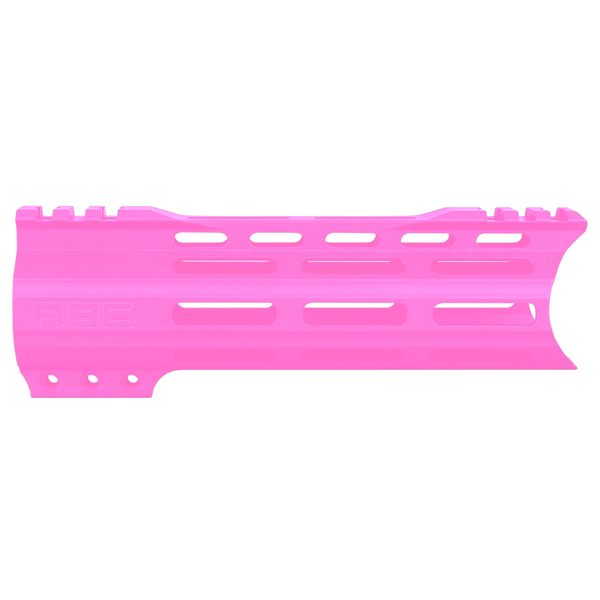 AR-15 Custom Hybrid Top Cut Super Slim MLOK Handguard 7" - Sig Pink
