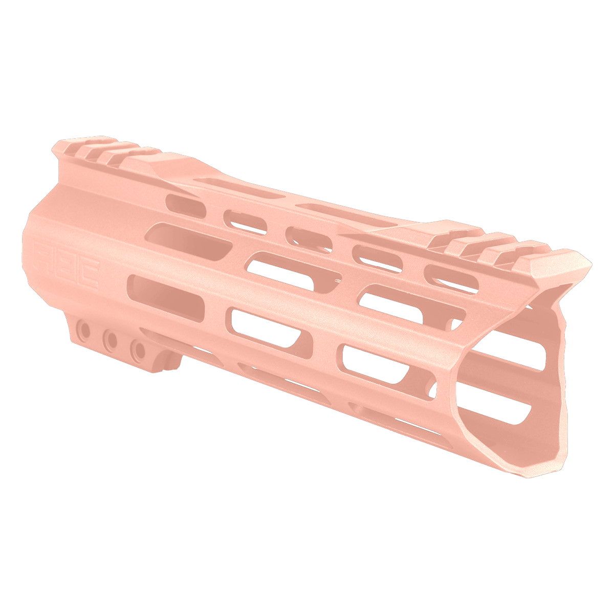 AR-15 Custom Hybrid Top Cut Super Slim MLOK Handguard 7" - Rose Gold