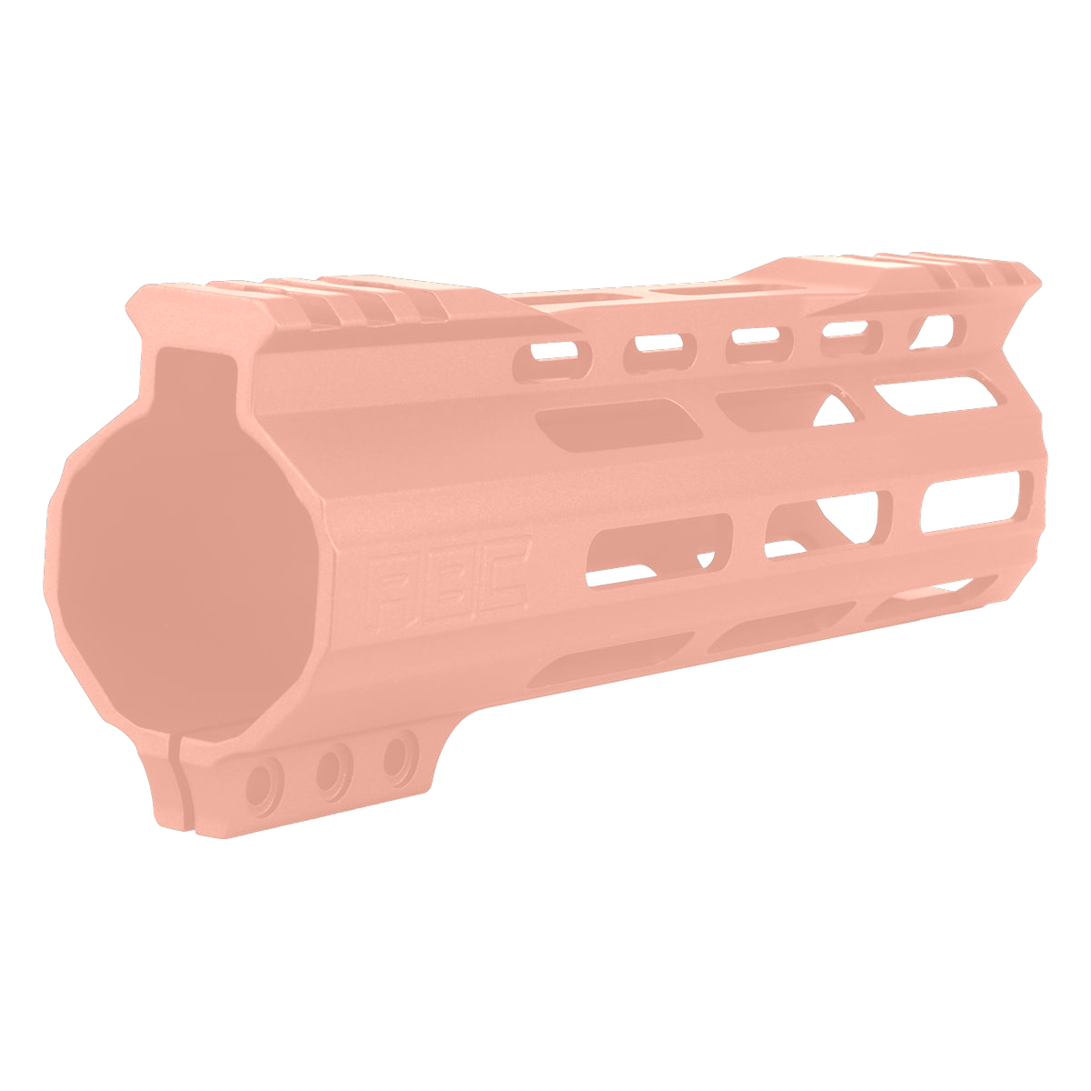 AR-15 Custom Hybrid Top Cut Super Slim MLOK Handguard 7" - Rose Gold