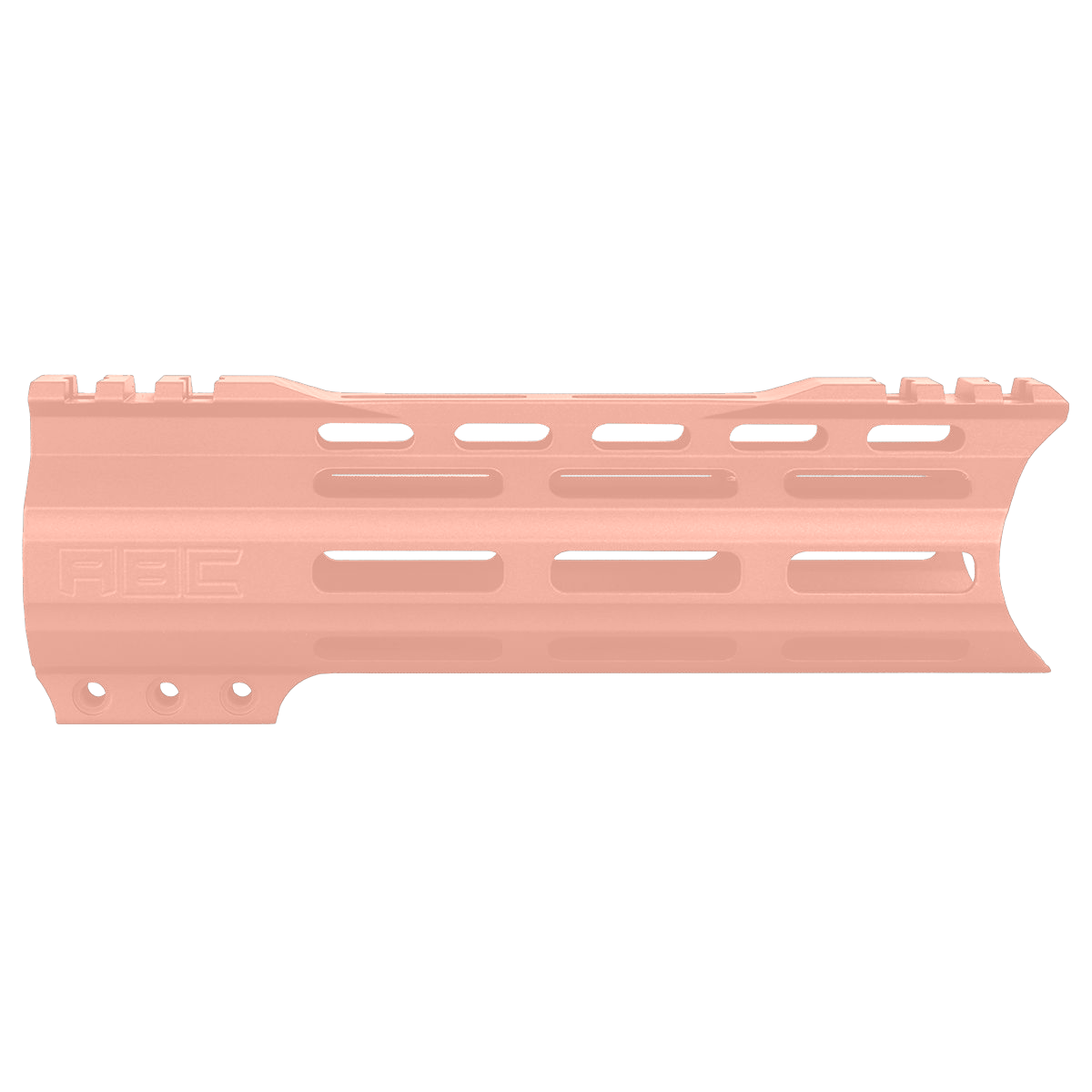 AR-15 Custom Hybrid Top Cut Super Slim MLOK Handguard 7" - Rose Gold
