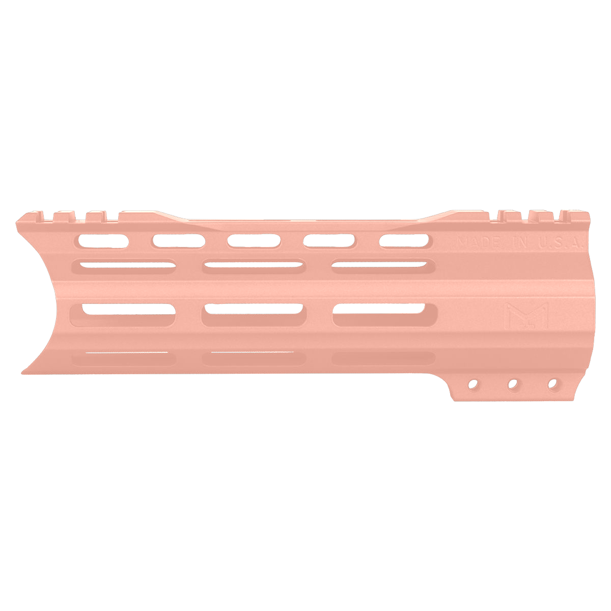 AR-15 Custom Hybrid Top Cut Super Slim MLOK Handguard 7" - Rose Gold
