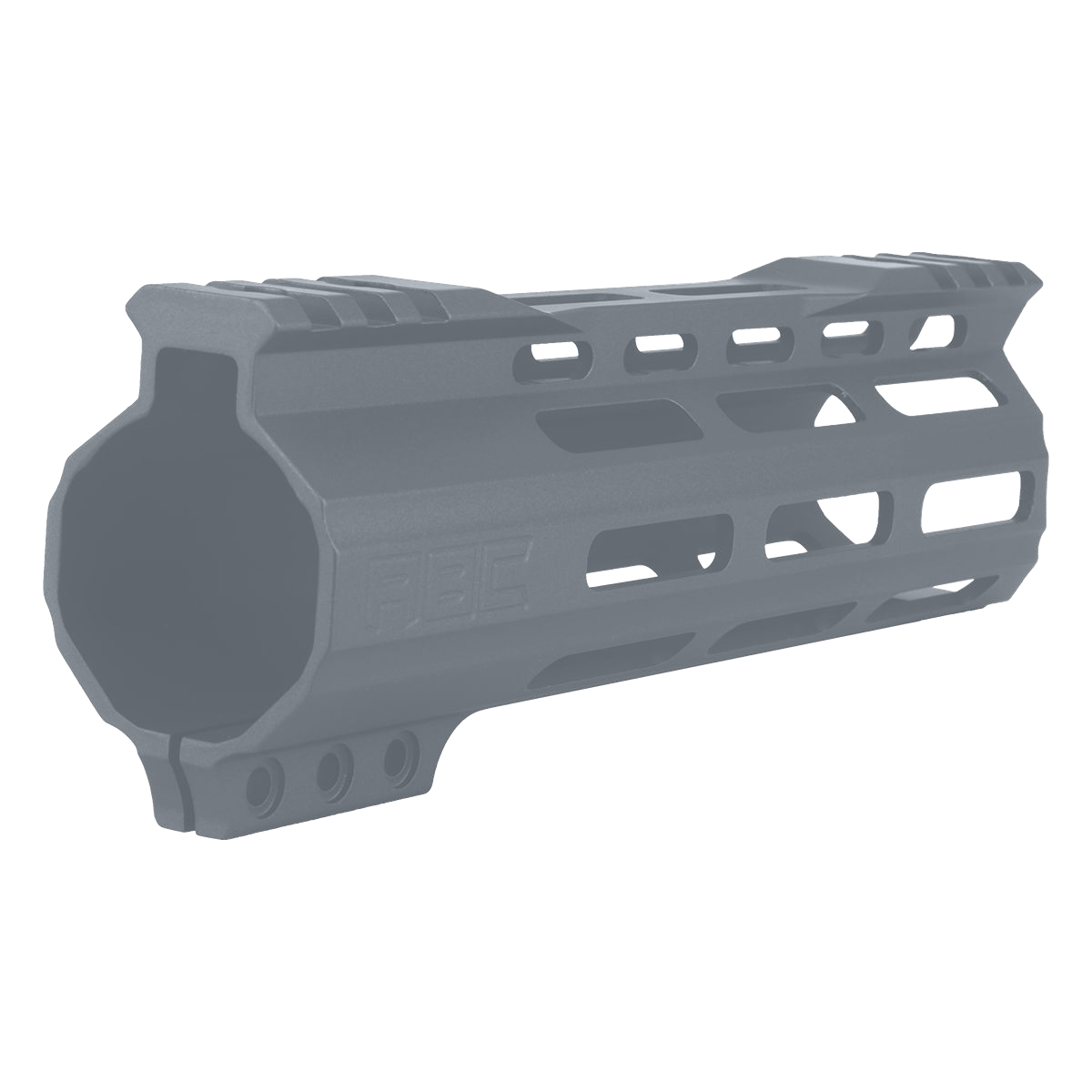AR-15 Custom Hybrid Top Cut Super Slim MLOK Handguard 7"- Sniper Grey