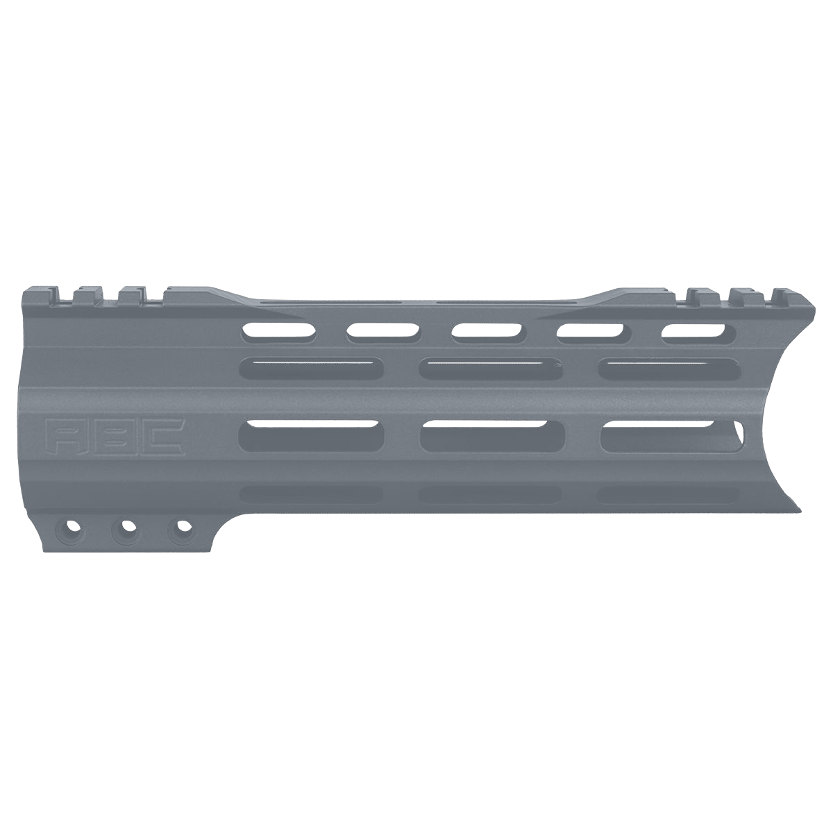 AR-15 Custom Hybrid Top Cut Super Slim MLOK Handguard 7"- Sniper Grey