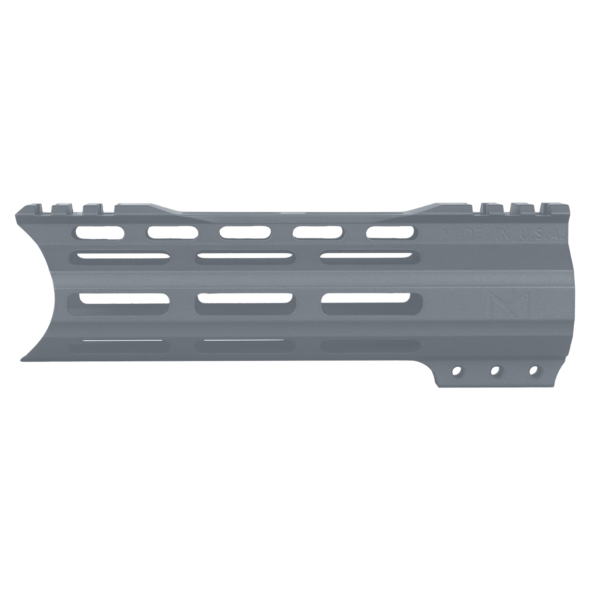 AR-15 Custom Hybrid Top Cut Super Slim MLOK Handguard 7"- Sniper Grey