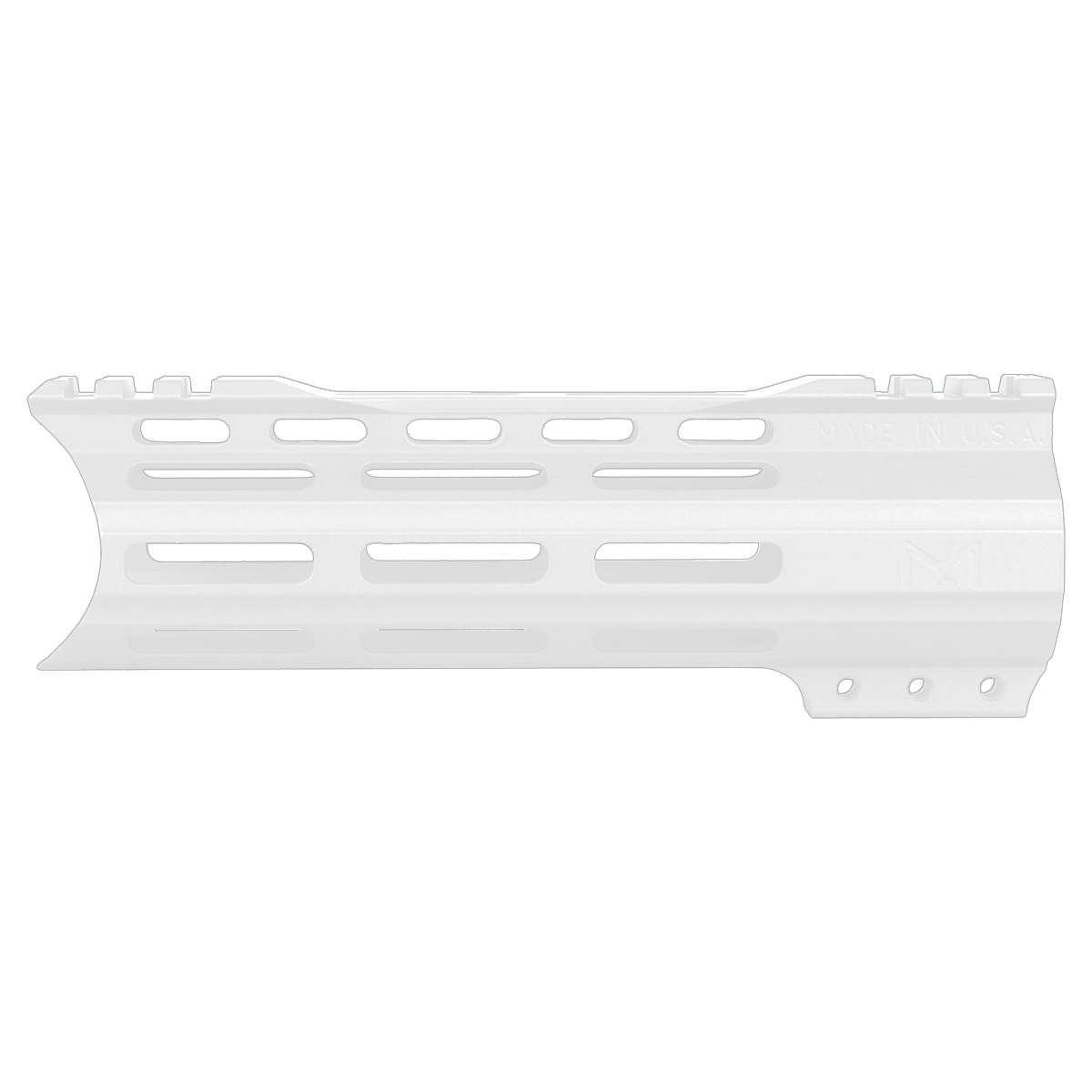 AR-15 Custom Hybrid Top Cut Super Slim MLOK Handguard 7"- White