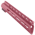 AR-15 American Built Custom 10" Slanted MLOK Handguard - Cerakote Cranberry Frost