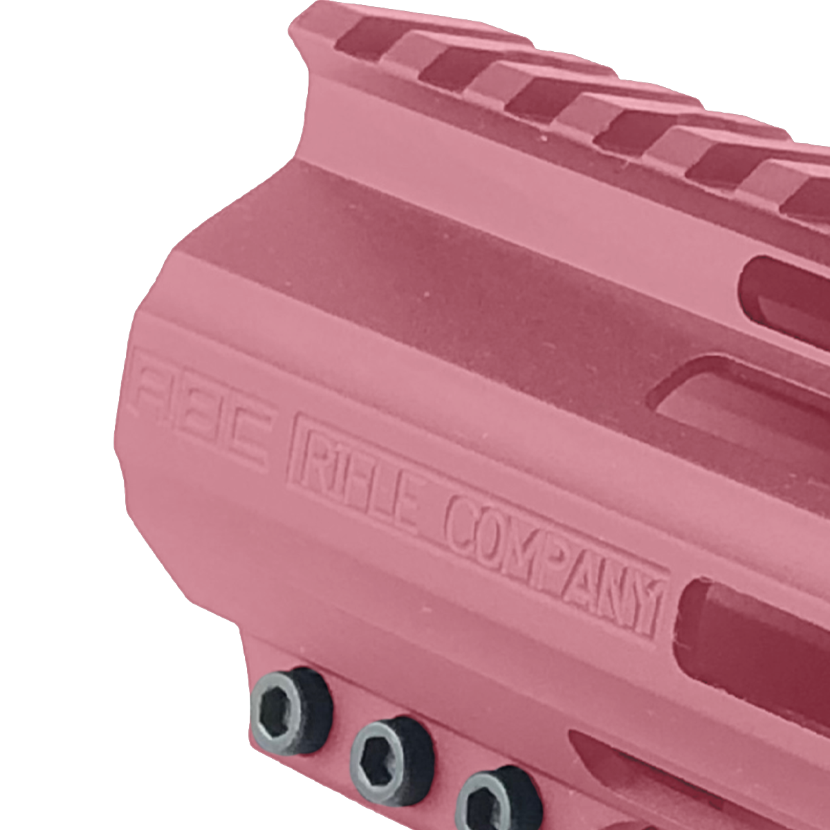 AR-15 American Built Custom 10" Slanted MLOK Handguard - Cerakote Cranberry Frost