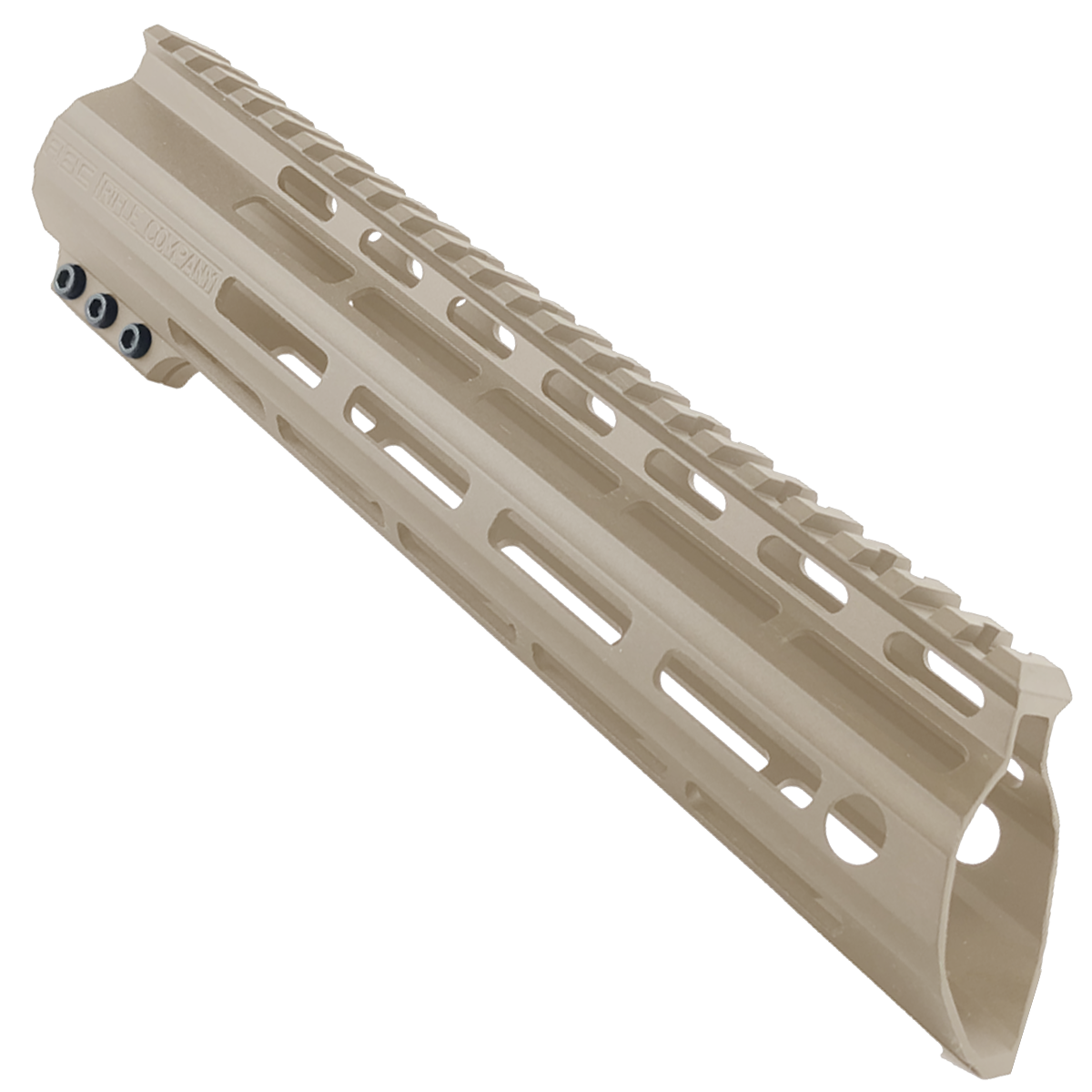 AR-15 American Built Custom 10" Slanted MLOK Handguard - Cerakote Flat Dark Earth