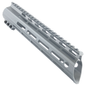 AR-15 American Built Custom 10" Slanted MLOK Handguard - Cerakote Tungsten Gray