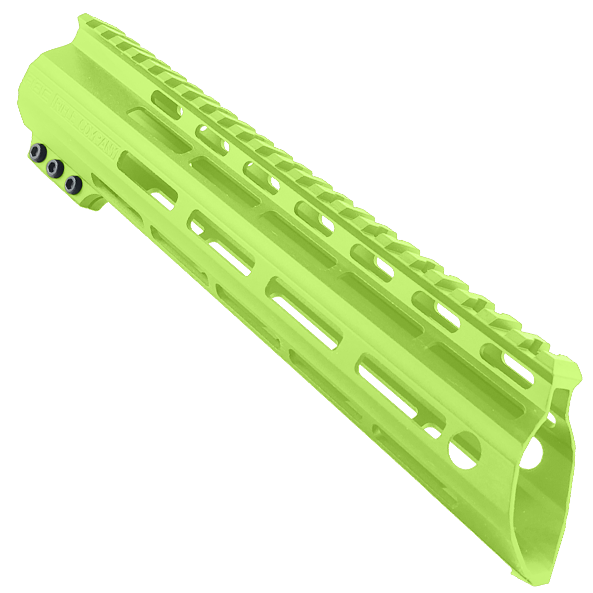 AR-15 American Built Custom 10" Slanted MLOK Handguard - Cerakote Zombie Green