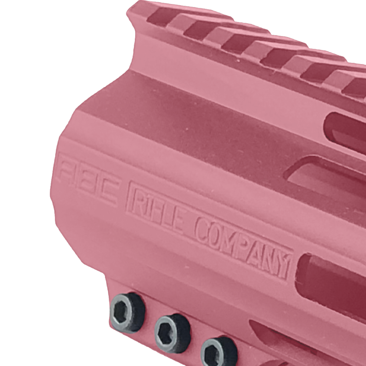 AR-15 American Built Custom 15" Slanted MLOK Handguard - Cerakote Cranberry Frost