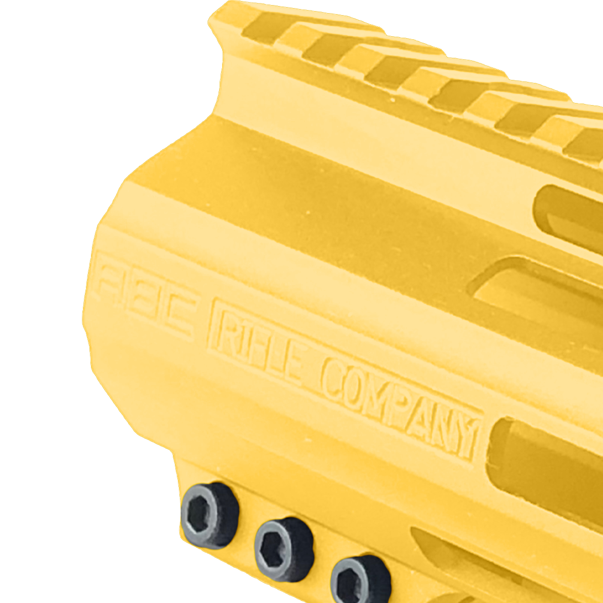 AR-15 American Built Custom 15" Slanted MLOK Handguard - Cerakote Gold