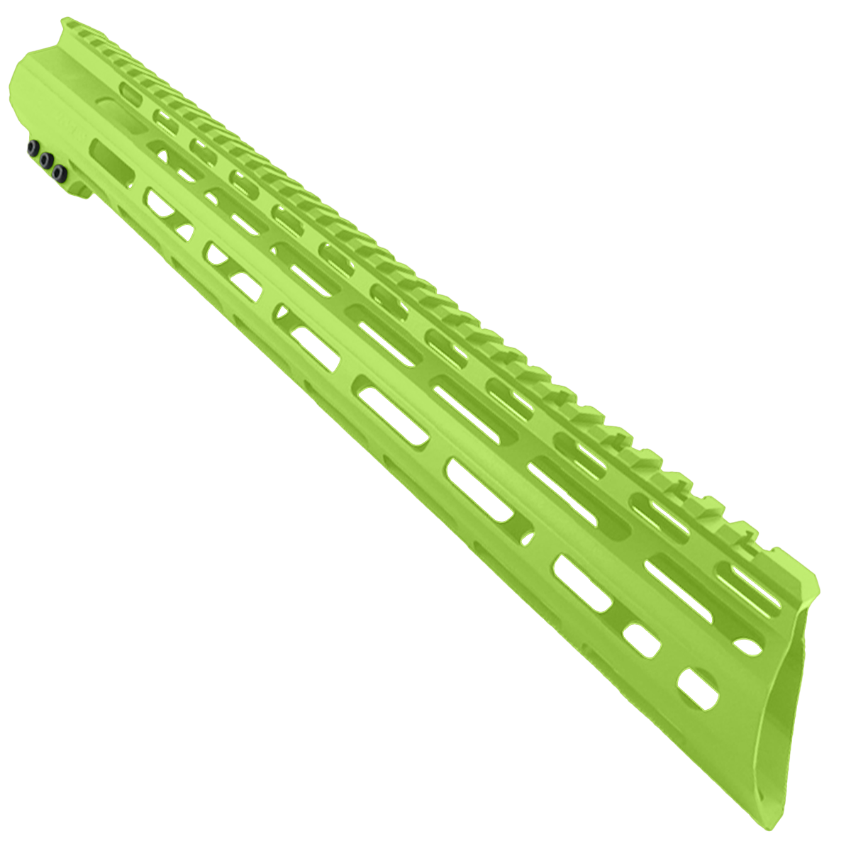 AR-15 American Built Custom 15" Slanted MLOK Handguard - Cerakote Zombie Green