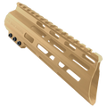 AR-15 American Built Custom 7" Slanted MLOK Handguard - Cerakote Burnt Bronze