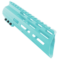 AR-15 American Built Custom 7" Slanted MLOK Handguard - Cerakote Robins Egg Blue