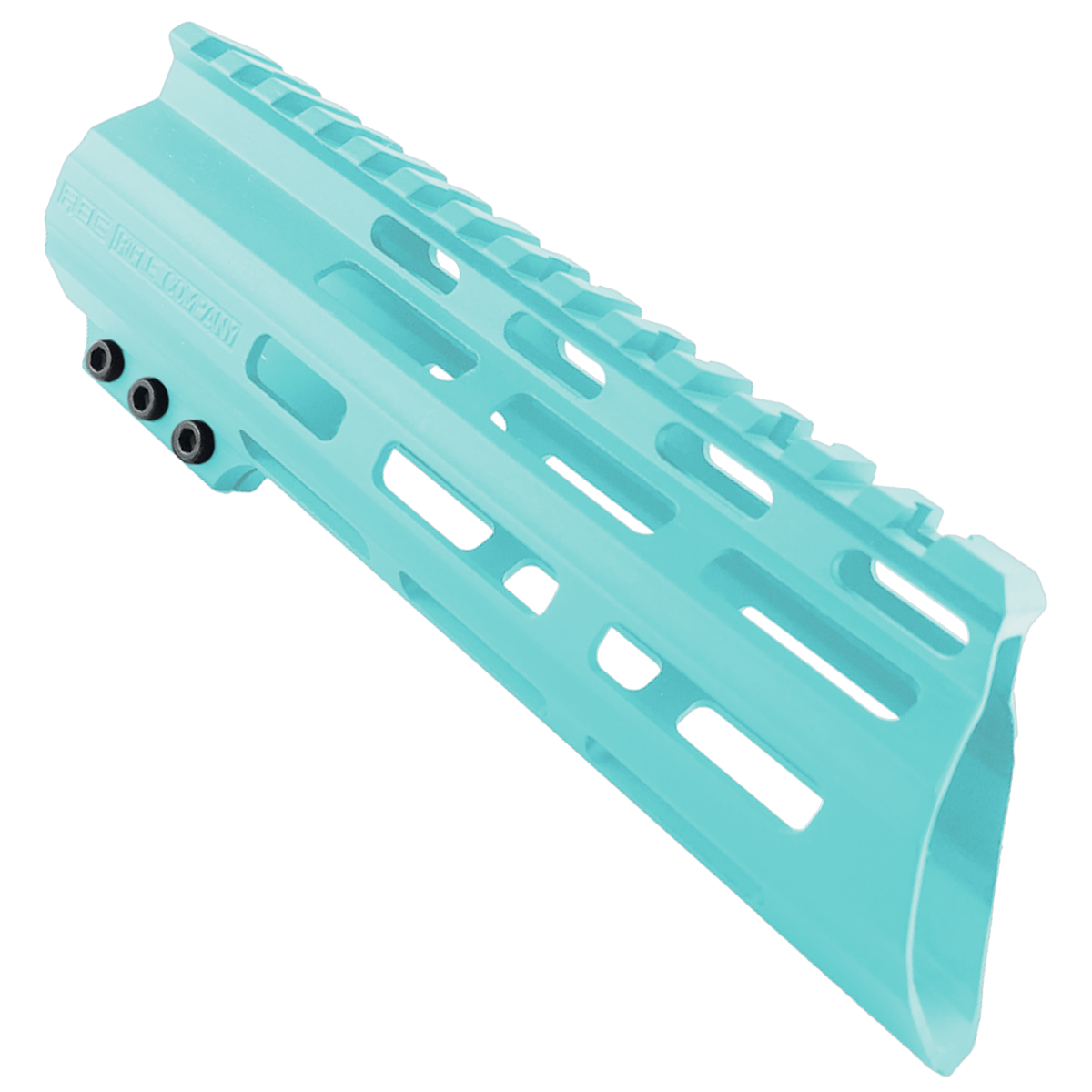 AR-15 American Built Custom 7" Slanted MLOK Handguard - Cerakote Robins Egg Blue