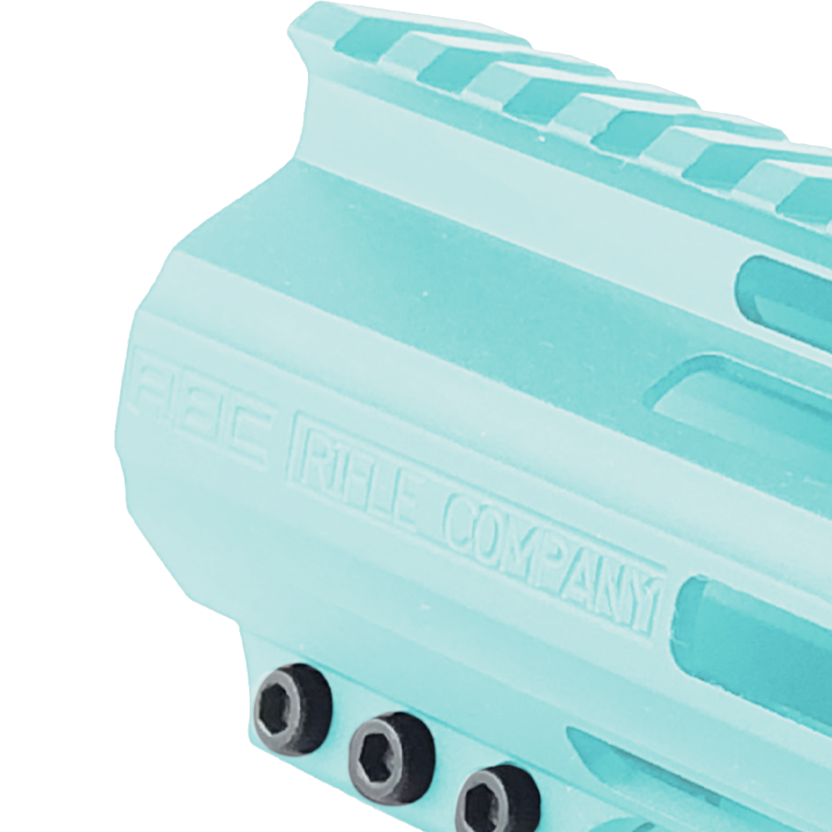 AR-15 American Built Custom 7" Slanted MLOK Handguard - Cerakote Robins Egg Blue