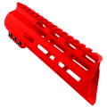 AR-15 American Built Custom 7" Slanted MLOK Handguard - Cerakote Red