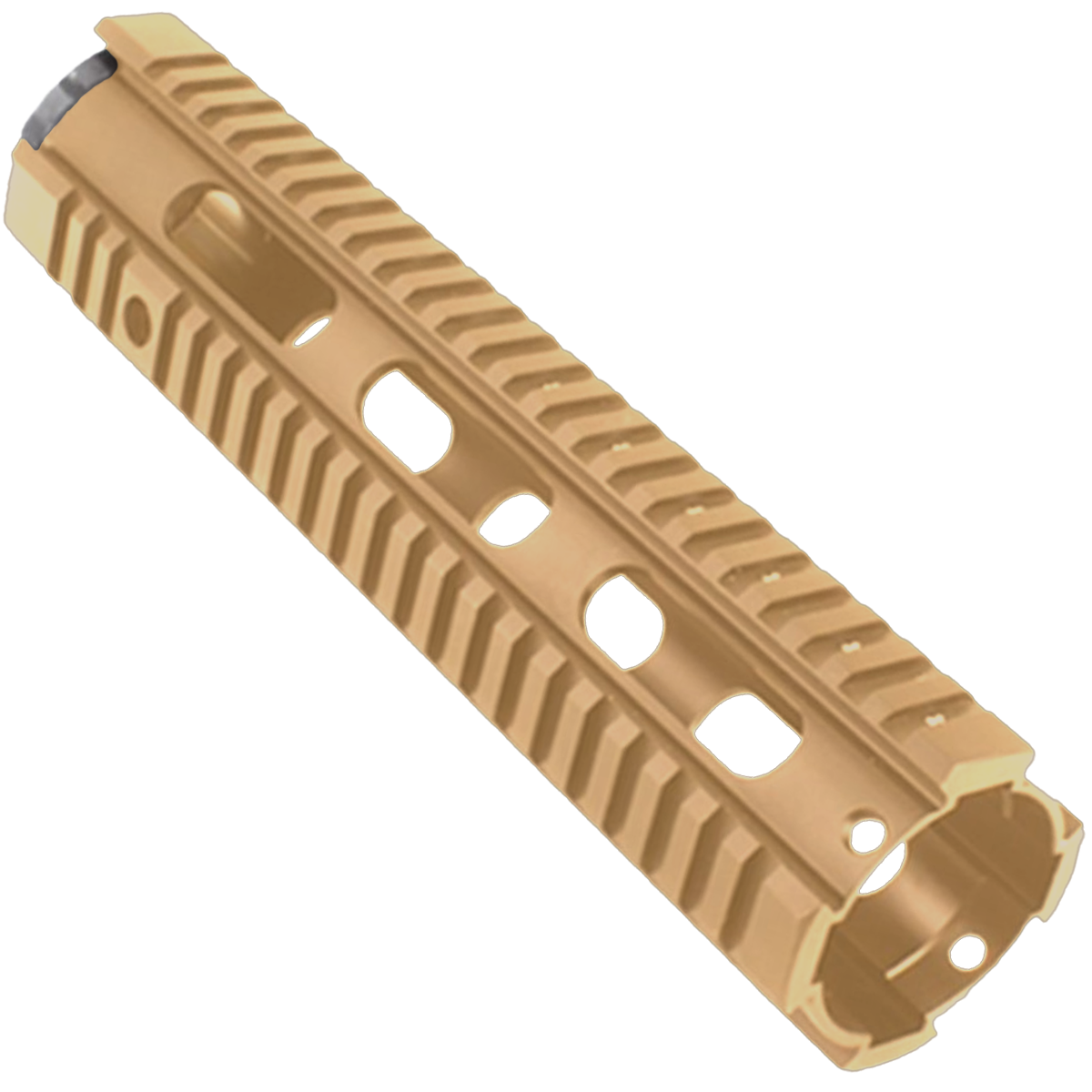 AR-15 Mid Length 10" Free Float Quad Rail Handguard - Burnt Bronze