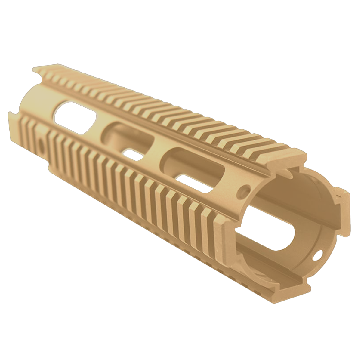 AR-15 Mid Length 10" Free Float Quad Rail Handguard - Burnt Bronze