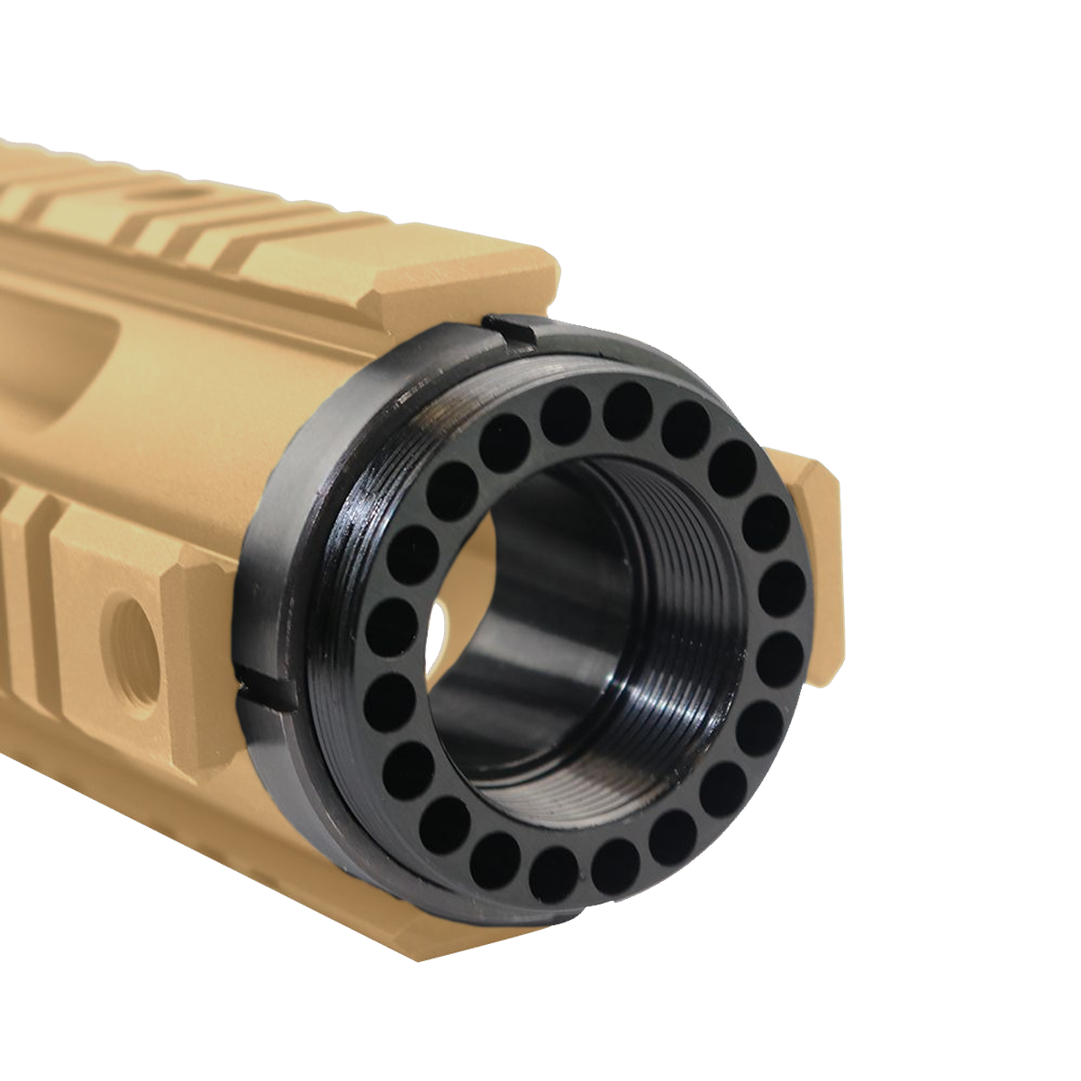 AR-15 Mid Length 10" Free Float Quad Rail Handguard - Burnt Bronze