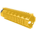 AR-15 Carbine Length 7" Free Float Quad Rail Handguard - Gold