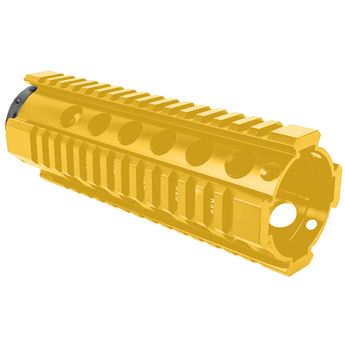 AR-15 Carbine Length 7" Free Float Quad Rail Handguard - Gold