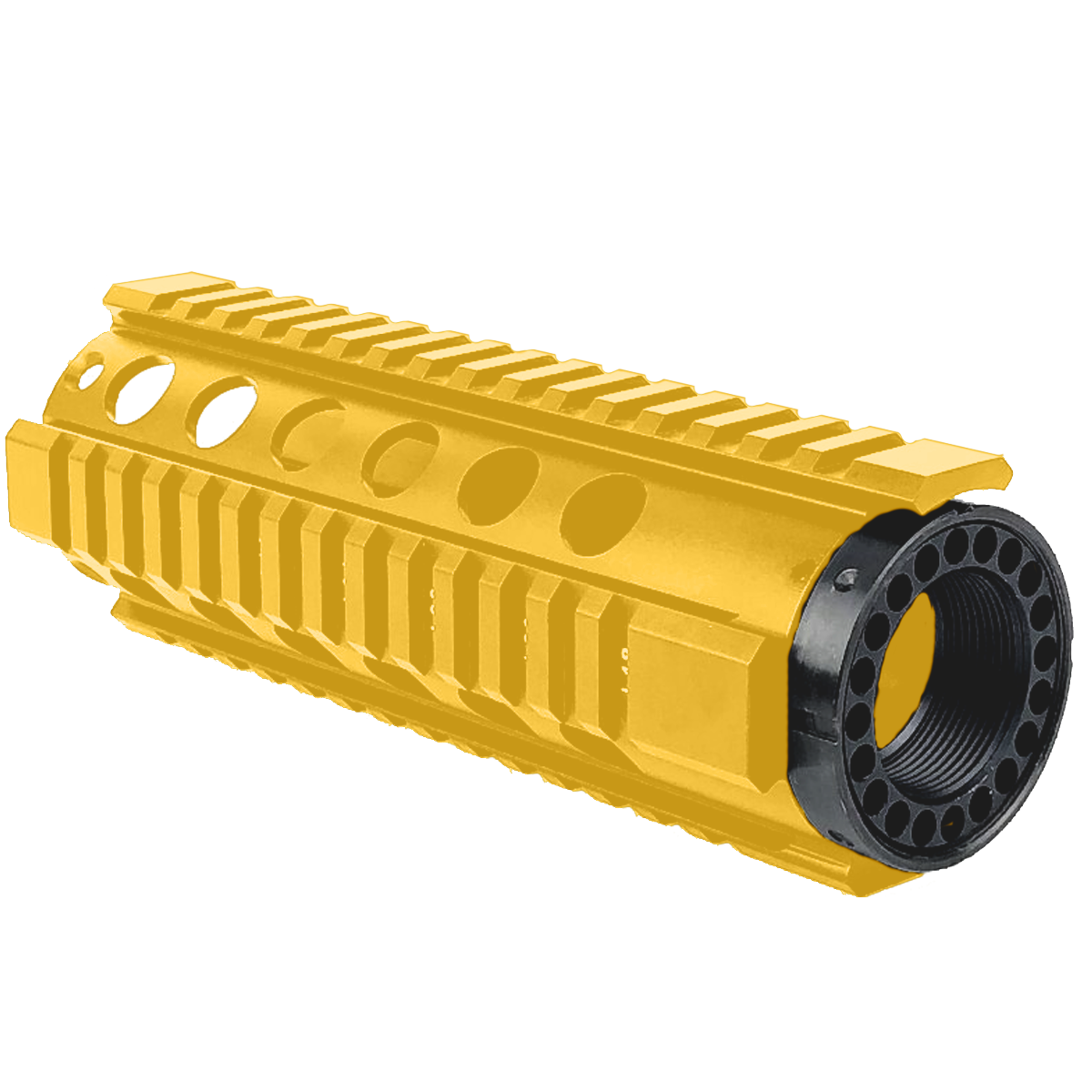 AR-15 Carbine Length 7" Free Float Quad Rail Handguard - Gold