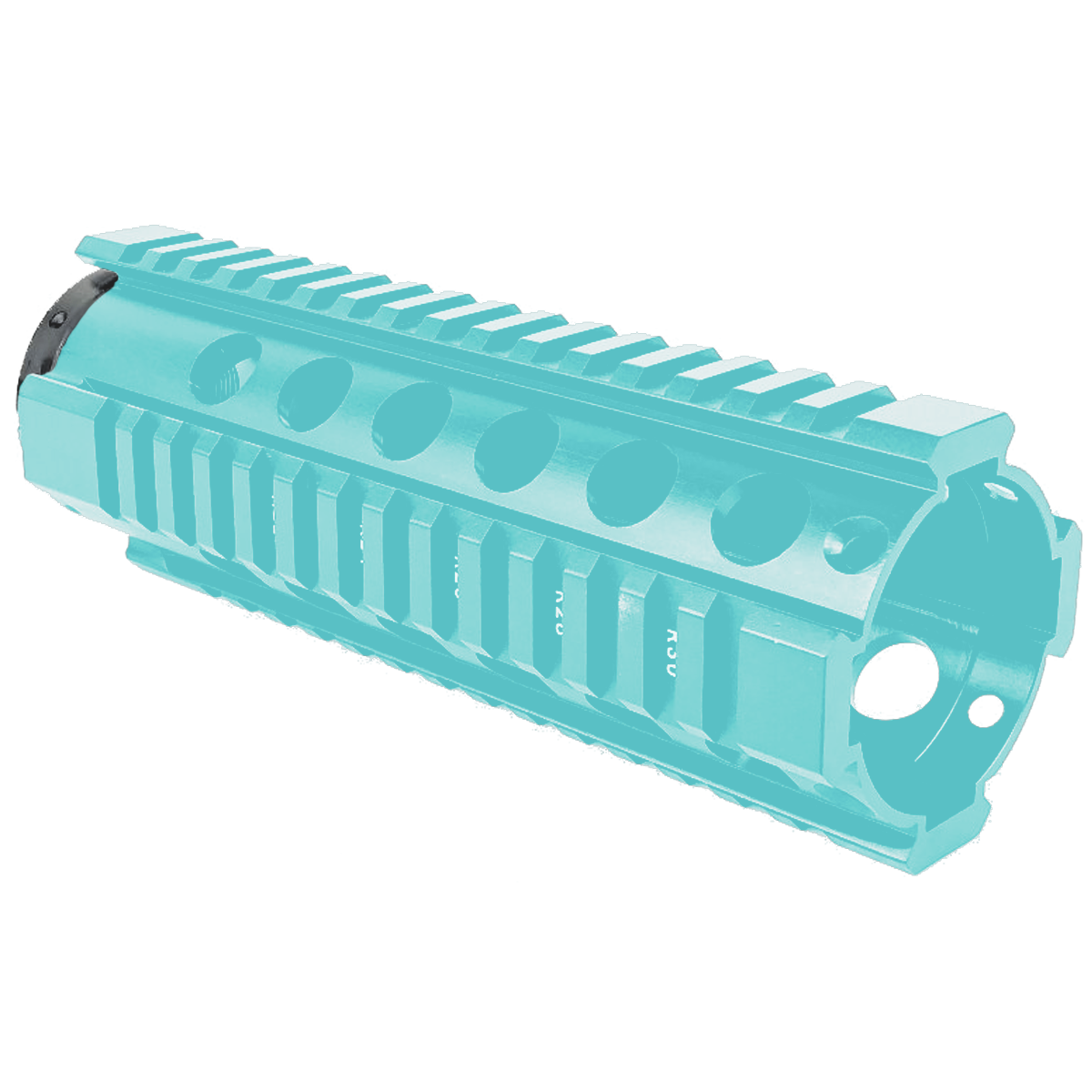 AR-15 Carbine Length 7" Free Float Quad Rail Handguard - Robins Egg Blue