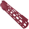 AR-15 M-Lok 10" Super Slim Free Float Hybrid Top Cut Handguard - Cranberry Frost
