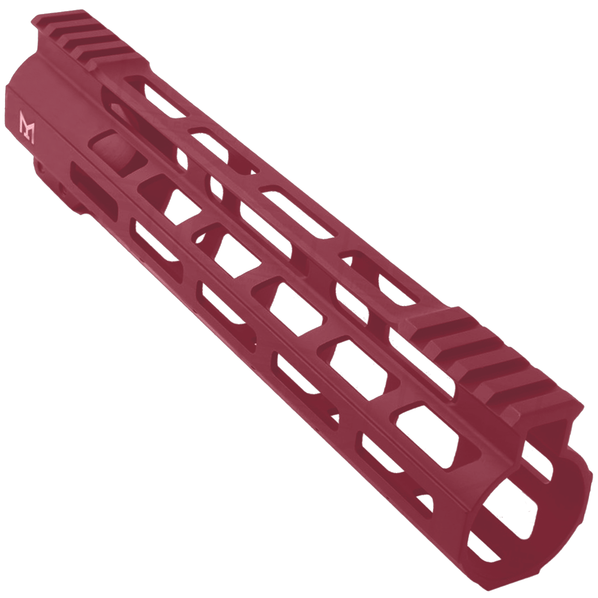 AR-15 M-Lok 10" Super Slim Free Float Hybrid Top Cut Handguard - Cranberry Frost